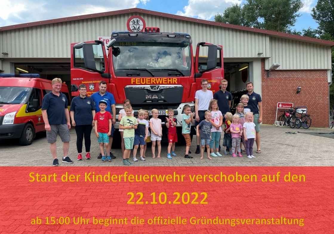 Kinderfeuerwehr Dahlenburg Start